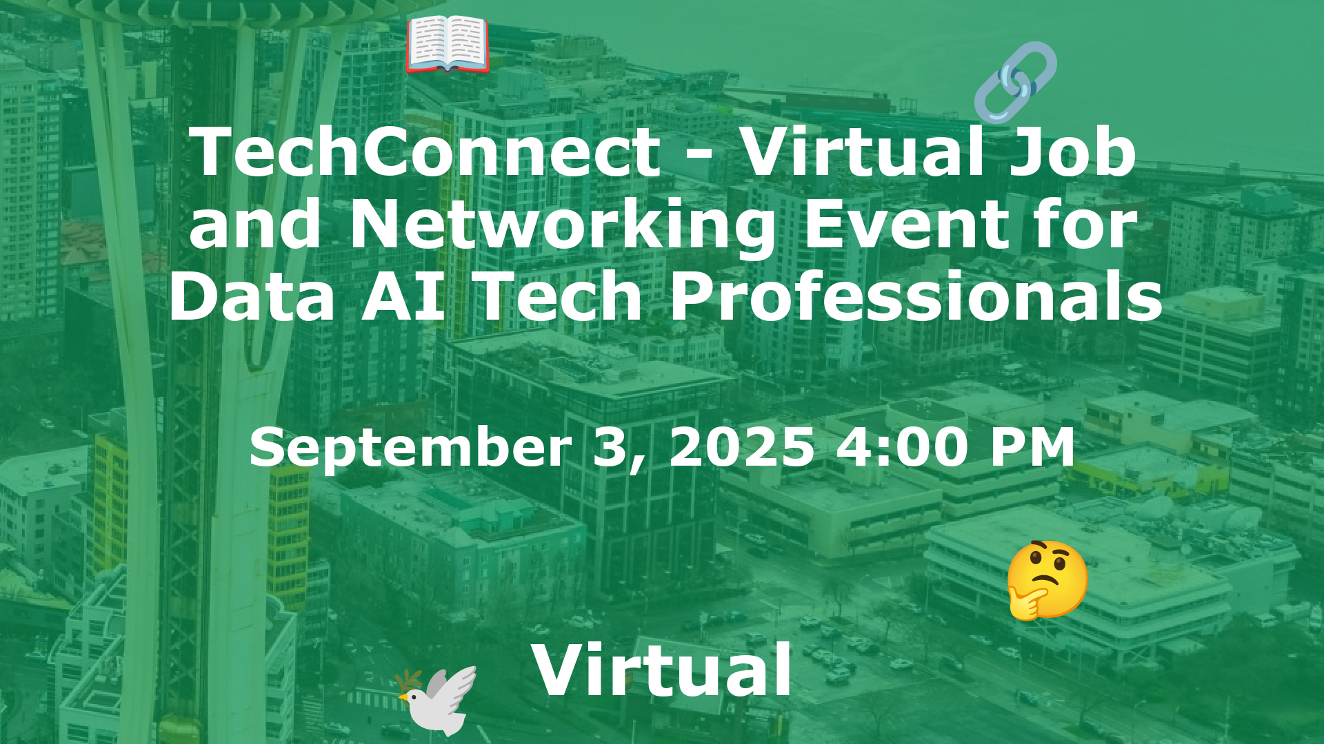 TechConnect - Virtual Job and Networking Event for Data AI Tech Professionals event image